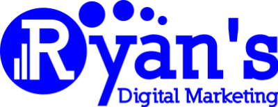 Ryan's Digital Marketing logo in blue